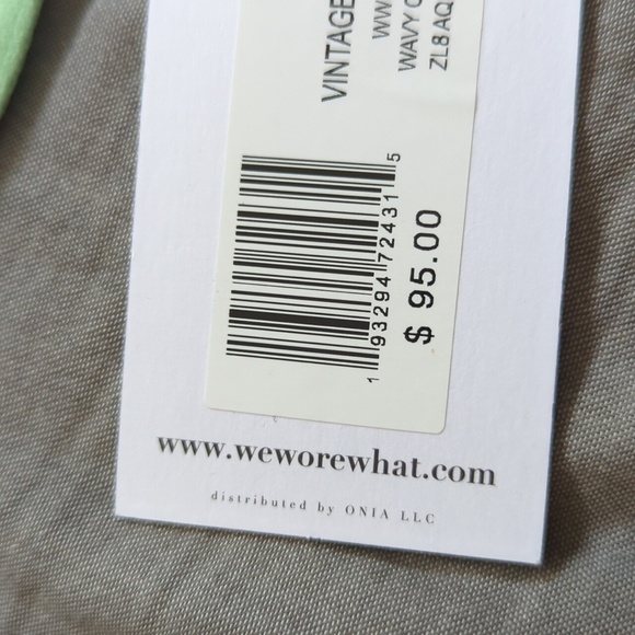 WeWoreWhat Wavy Chevron Vintage Demi Bra Bikini Top - Picture 3 of 3